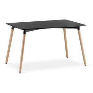 Étkezőasztal ADRIA 120x80 cm - tölgy/fekete