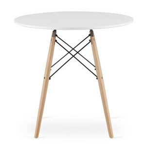 Étkezőasztal TODI 80 cm - tölgy/fehér