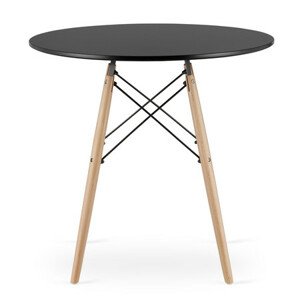 Étkezőasztal TODI 80 cm - tölgy/fekete