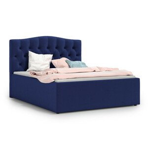RIVA Kárpitozott ágy 160x200 cm Kék
