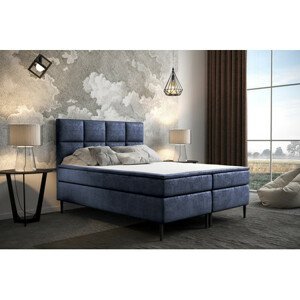 Kárpitozott ágy Aspen 140x200 cm Kék