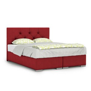 Kárpitozott ágy London 140x200 cm Piros