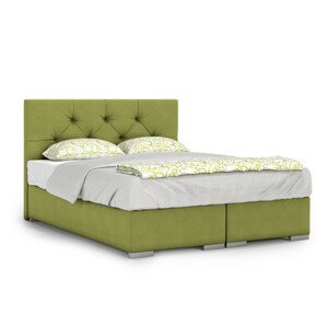 Kárpitozott ágy London 140x200 cm Zöld