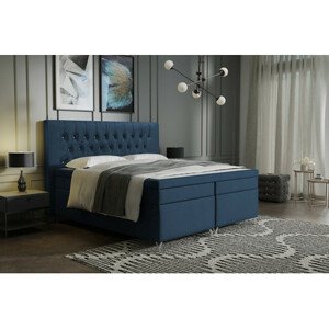 Kárpitozott ágy Diament 160x200 cm Kék