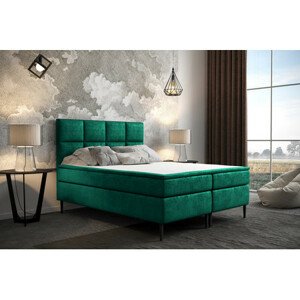 Kárpitozott ágy Aspen 140x200 cm Zöld