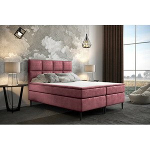 Kárpitozott ágy Aspen 140x200 cm Rózsaszín