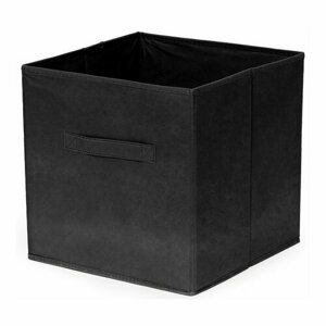 Compactor Összecsukható tárolódoboz polcokhoz és könyvespolcokhoz , 31 x 31 x 31 cm, černá