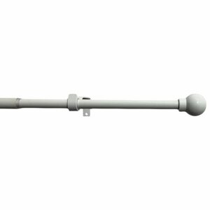Bővíthető függönygarnitúra Ball 16/19 mm fehér,120 - 230 cm, gyűrűk nélkül, 120 - 230 cm