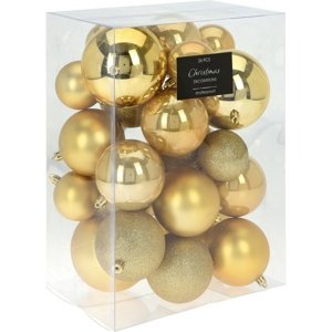 Fawless karácsonyi dísz készlet 26 db, arany
