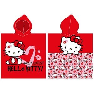 Hello Kitty A legaranyosabb a világon gyerek poncsó, 55 x 110 cm