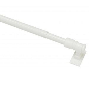 Kihúzható vitrázsrúd 12 mm fehér135 - 225 cm, 135 - 225 cm