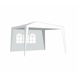 Oldalfal Kerti sátorra, ablakkal, 2,95 x 1,9 m fehér