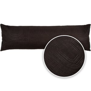 4Home Orient relaxációs pótférj párnahuzat fekete, 55 x 180 cm, 55 x 180 cm