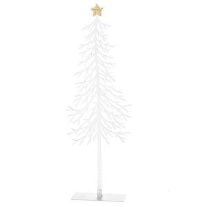 Tree with star karácsonyi fém dekoráció, 8 x 25 x 3,5 cm