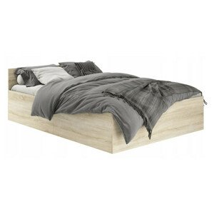 CLP ágy emelőrácsos 140x200 cm - sonoma tölgy